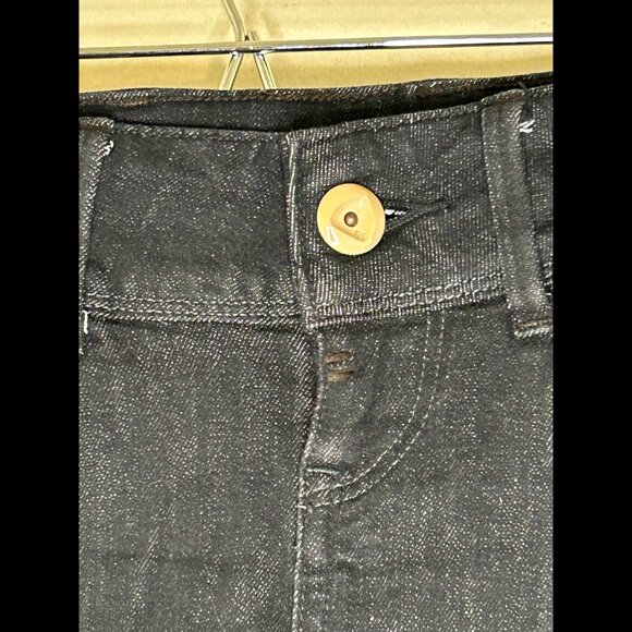 G-STAR RAW DENIM Mini Booty Shorts Dark Wash Black Stretch Denim Sz 27 - Picture 6 of 9